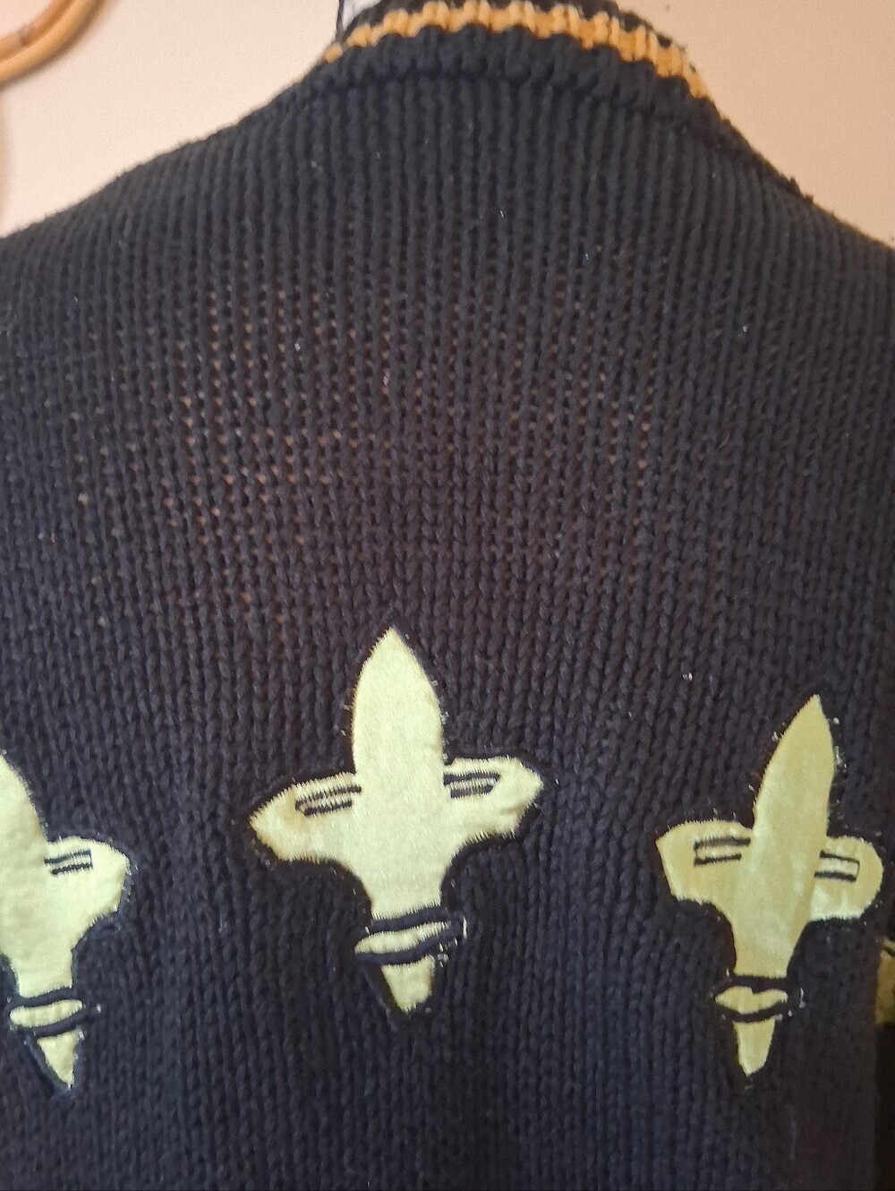 Absolutely No! Jeans vintage women's mens cardigan Pit 2 Pit 26 Length 30 - Picture 7 of 13
